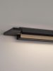 Lampa ścienna kinkiet LED nad lustro podłużny czarny minimalistyczny IP44 ALFAJAR LE45778 Luces Exclusivas